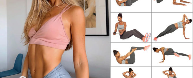 FLAT STOMACH WORKOUT 8 EXERCISES