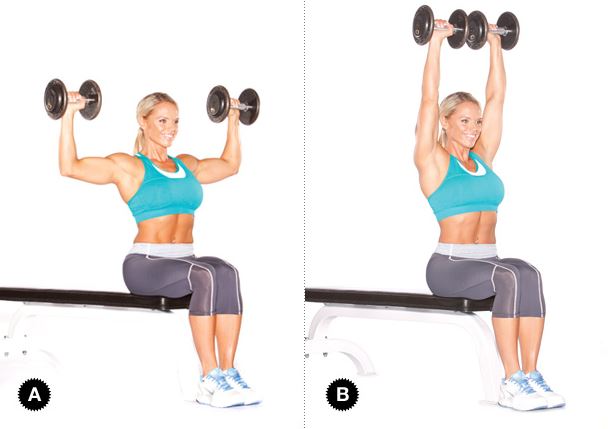 seated shoulder press