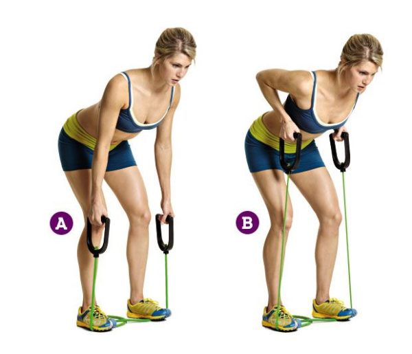 Resistance Band Bent-Over Row