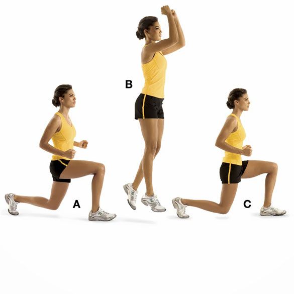 Jump Lunges