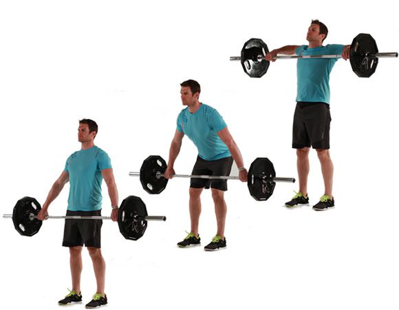 Snatch-Grip Barbell High Pull